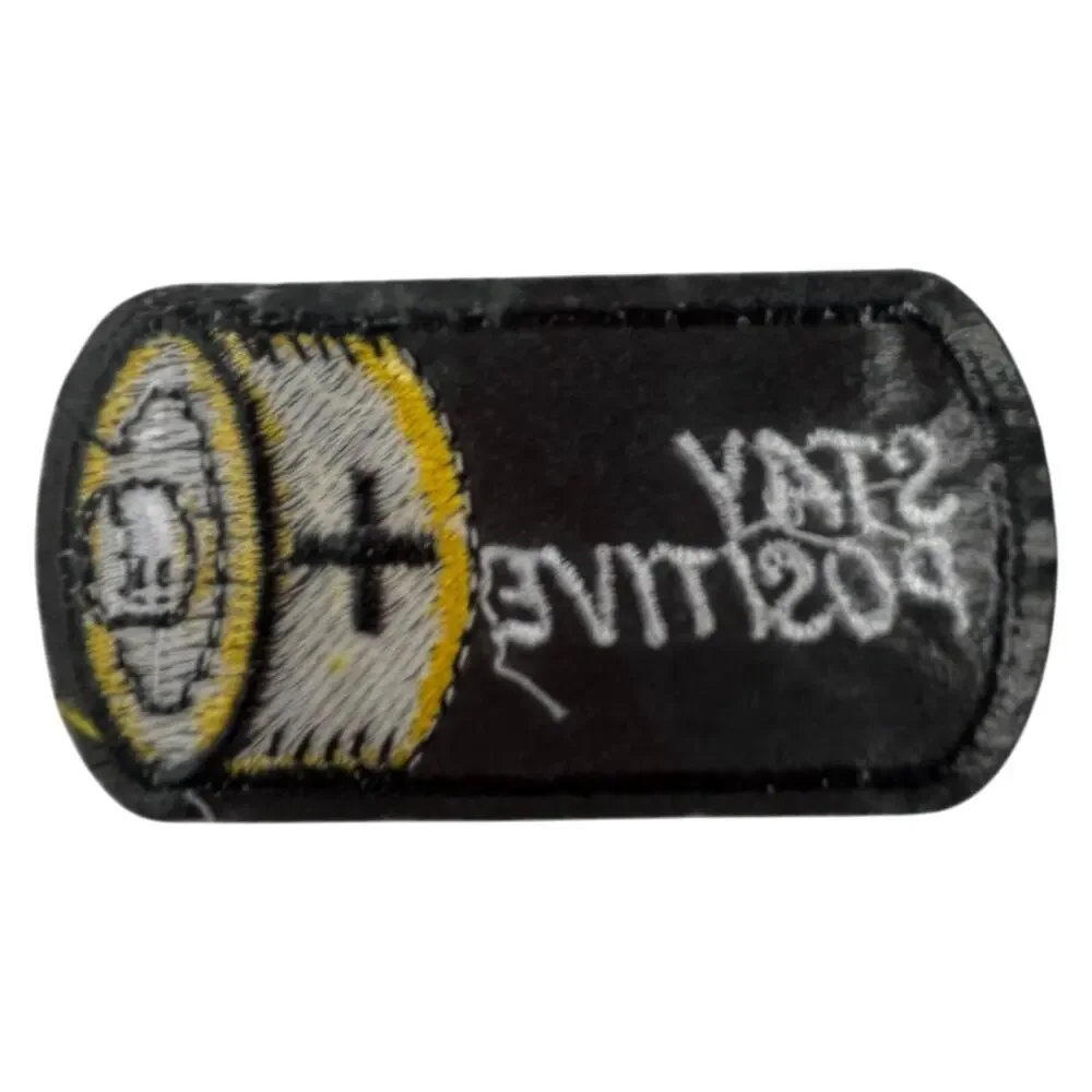 Stay Positive Battery Iron On Patch